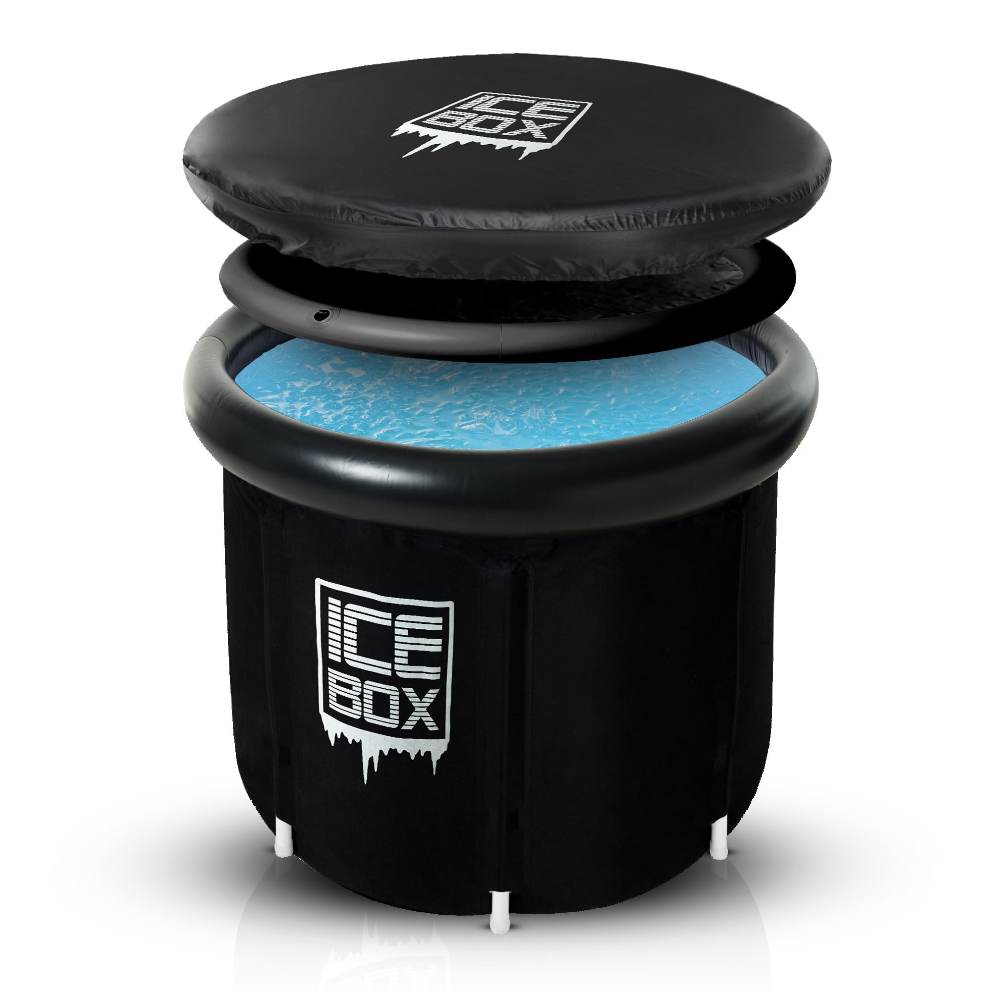 IceBox - Ice Bath Tub Outdoor with Lid: 320L Cold Water Therapy Tub for Recovery and Cold Plunge, 4 Layers Portable Pool